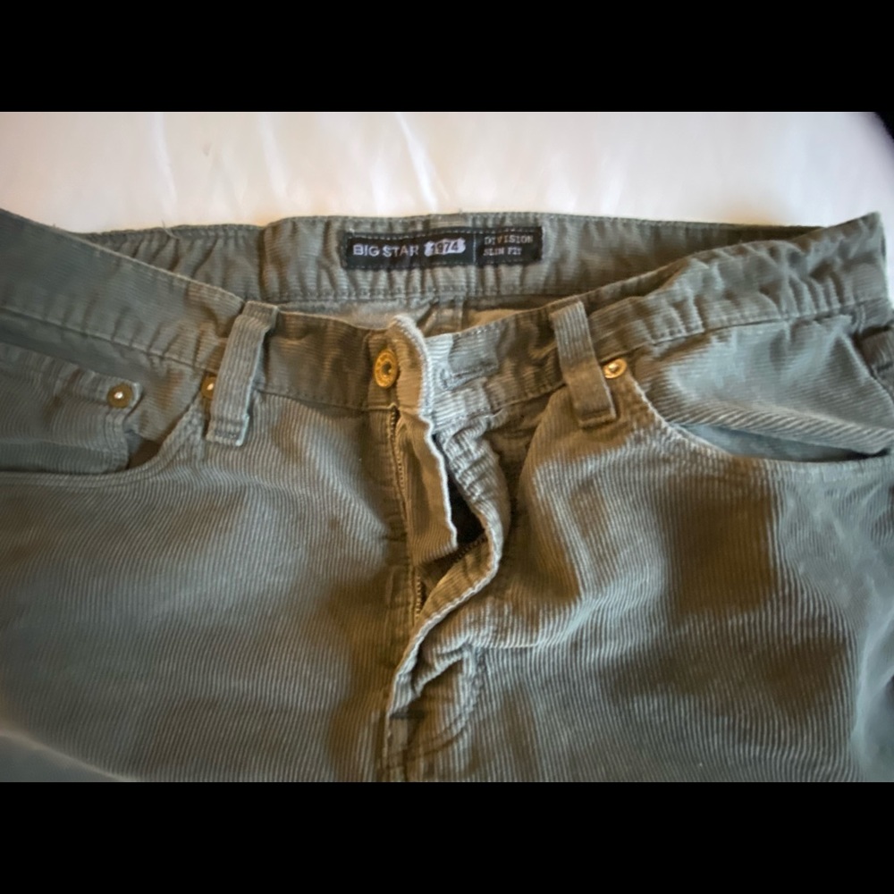 Big Star 1974 Cords 32 x 32 Olive Green